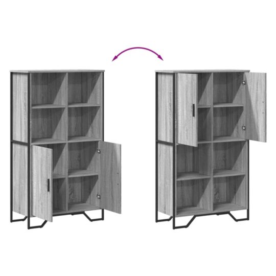 VXL8721102811654 g en hd 7 Dulap înalt, gri sonoma, 79,5x35,5x137,5 cm, lemn prelucrat VXL8721102811654 g en hd 7