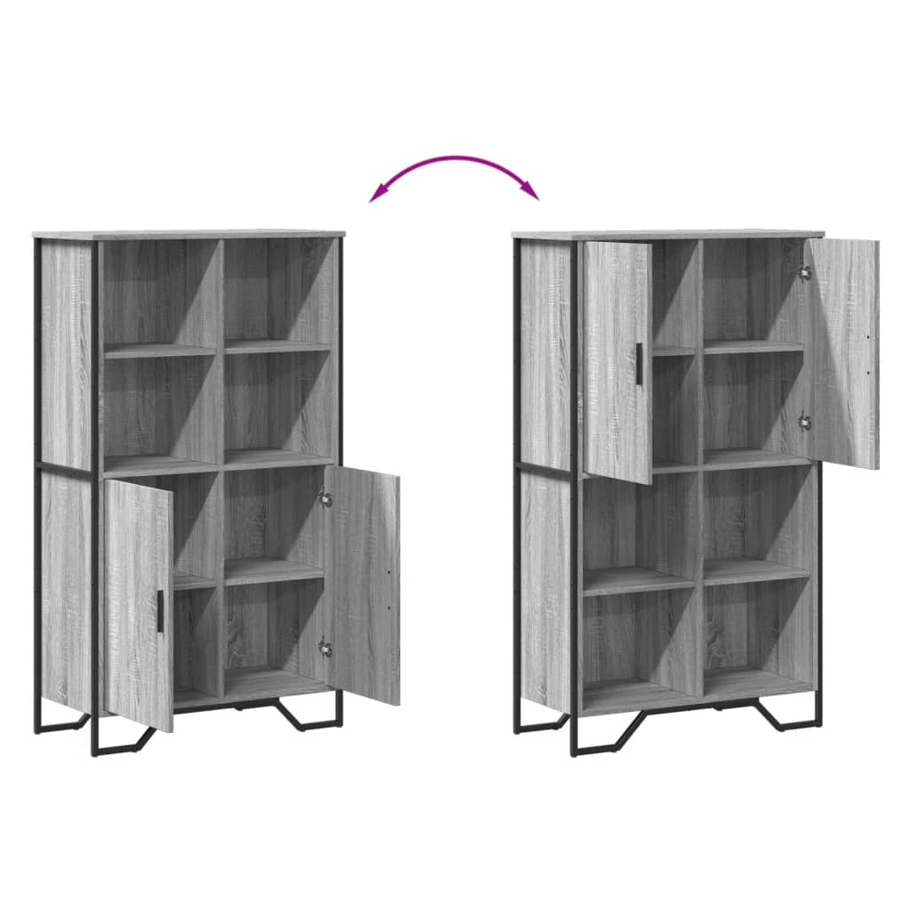 VXL8721102811654 g en hd 7 Dulap înalt, gri sonoma, 79,5x35,5x137,5 cm, lemn prelucrat Dulap înalt, gri sonoma, 79,5x35,5x137,5 cm, lemn prelucrat - imagine 9