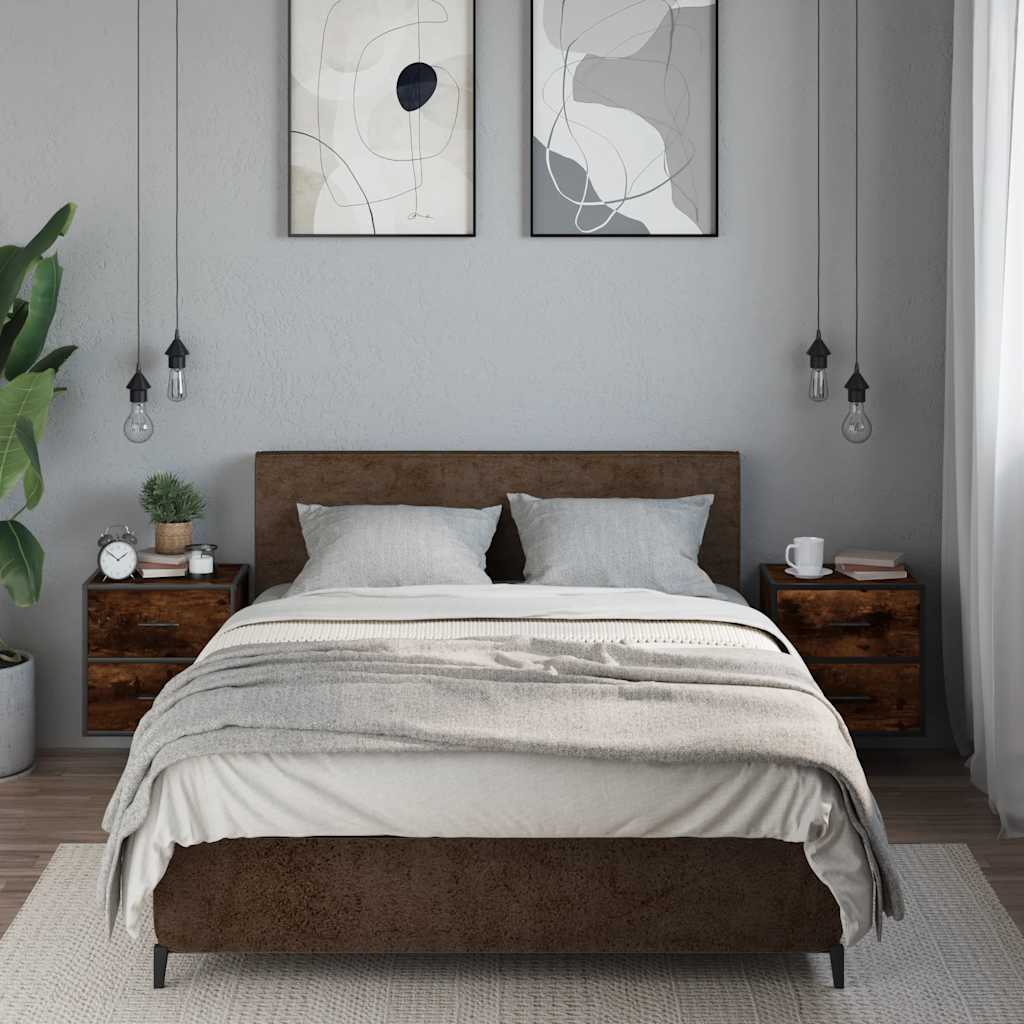 VXL8721102837883 g en hd 1 Noptiere de perete, 2 buc., stejar fumuriu, 40x31x39,5 cm Noptiere de perete, 2 buc., stejar fumuriu, 40x31x39,5 cm - imagine 3