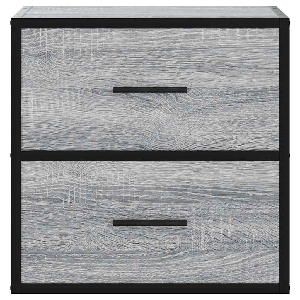 VXL8721102837890 g en hd 3 Noptieră montată pe perete gri Sonoma 40x31x39,5 cm Noptieră montată pe perete gri Sonoma 40x31x39,5 cm - imagine 5