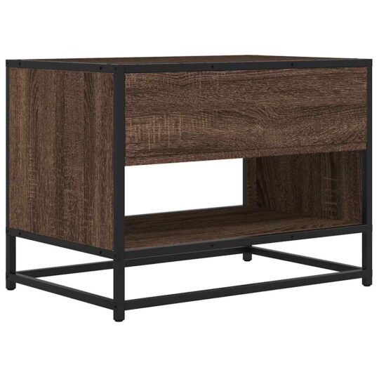 VXL8721102839429 g en hd 4 Comodă TV, stejar maro, 61x40x46 cm lemn prelucrat și metal VXL8721102839429 g en hd 4