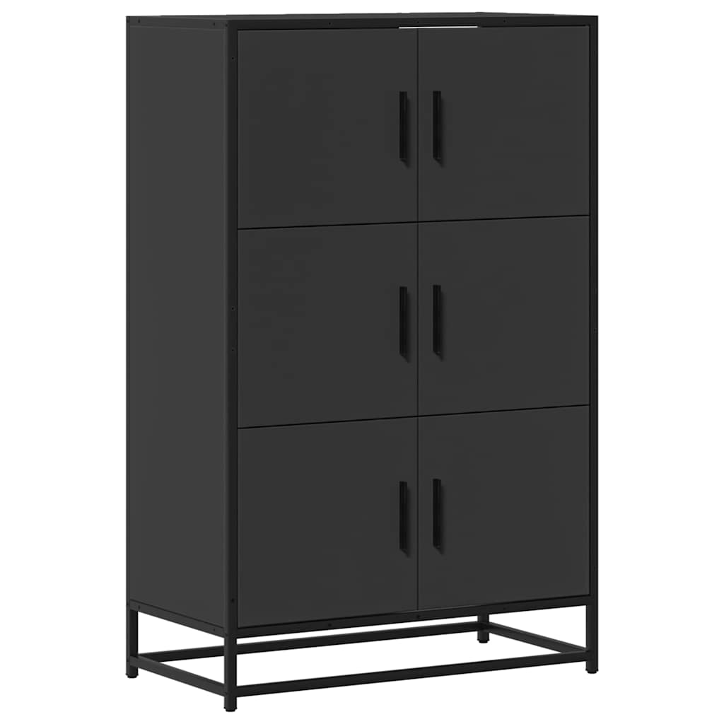 VXL8721102841286 a en hd 1 Dulapuru negru 68x35x106,5 cm lemn și metal prelucrat Dulapuru negru 68x35x106,5 cm lemn și metal prelucrat - imagine 2