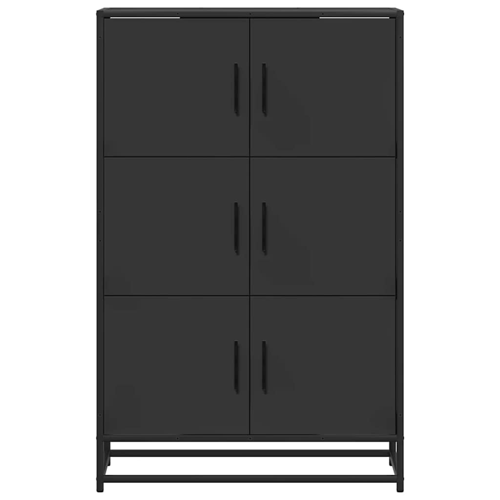 VXL8721102841286 g en hd 2 Dulapuru negru 68x35x106,5 cm lemn și metal prelucrat Dulapuru negru 68x35x106,5 cm lemn și metal prelucrat - imagine 4
