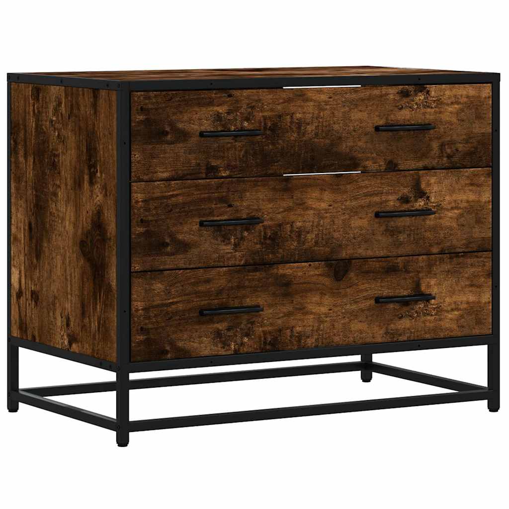 VXL8721102841354 a en hd 1 Dulap cu sertar, stejar fumuriu,70x41x56 cm, lemn prelucrat Dulap cu sertar, stejar fumuriu,70x41x56 cm, lemn prelucrat - imagine 2