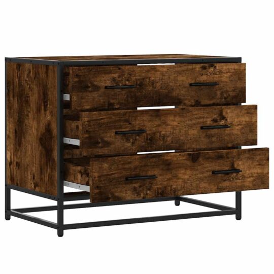 VXL8721102841354 g en hd 3 Dulap cu sertar, stejar fumuriu,70x41x56 cm, lemn prelucrat VXL8721102841354 g en hd 3