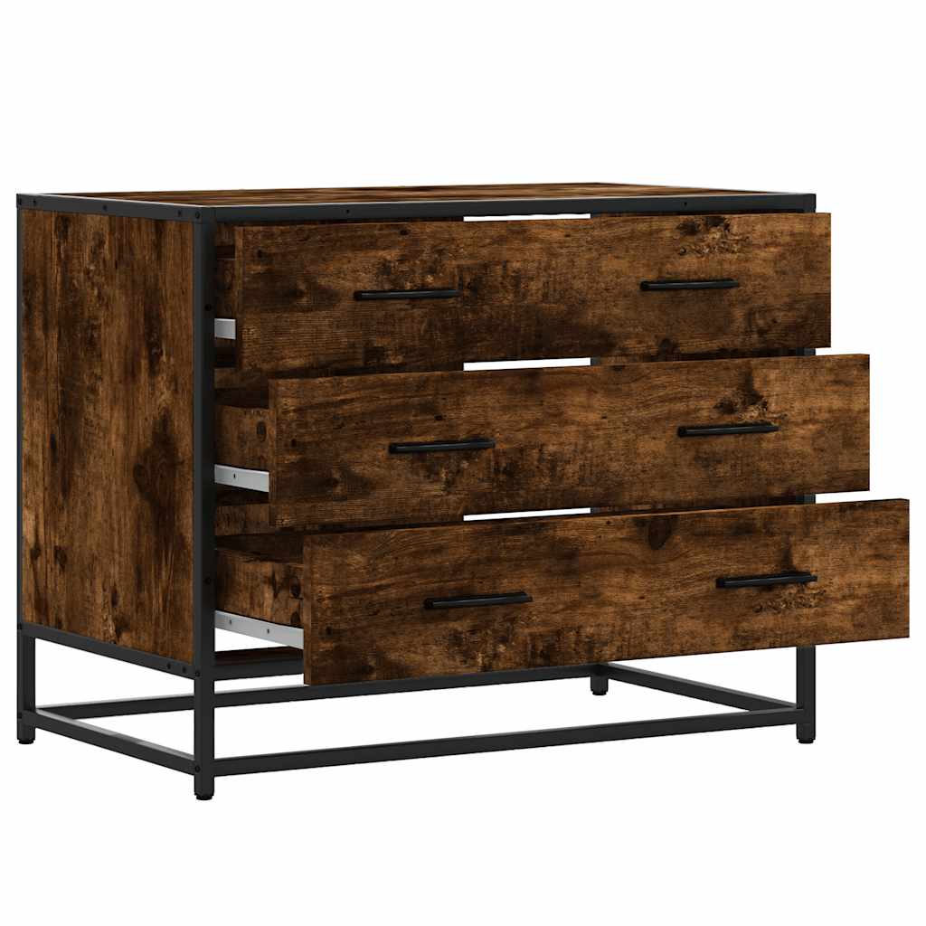 VXL8721102841354 g en hd 3 Dulap cu sertar, stejar fumuriu,70x41x56 cm, lemn prelucrat Dulap cu sertar, stejar fumuriu,70x41x56 cm, lemn prelucrat - imagine 5