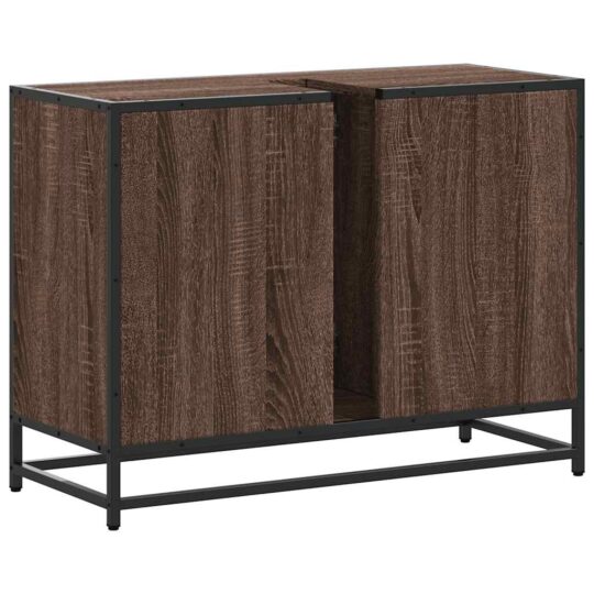 VXL8721102843426 g en hd 6 Dulap chiuveta de baie, stejar maro, 80x33x60 cm, lemn compozit VXL8721102843426 g en hd 6