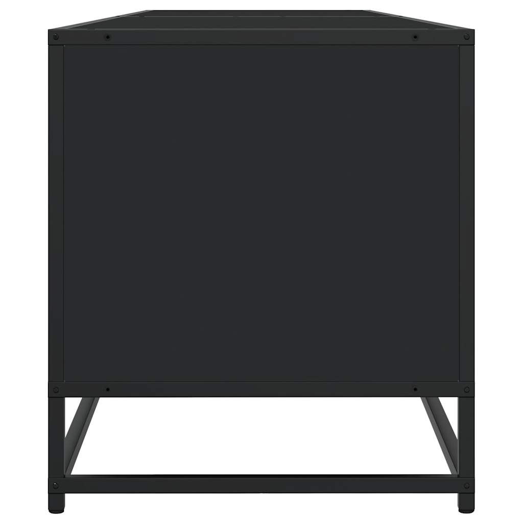 VXL8721102923067 g en hd 3 Comodă TV, negru, 180,5x40x46 cm, lemn prelucrat Comodă TV, negru, 180,5x40x46 cm, lemn prelucrat - imagine 5