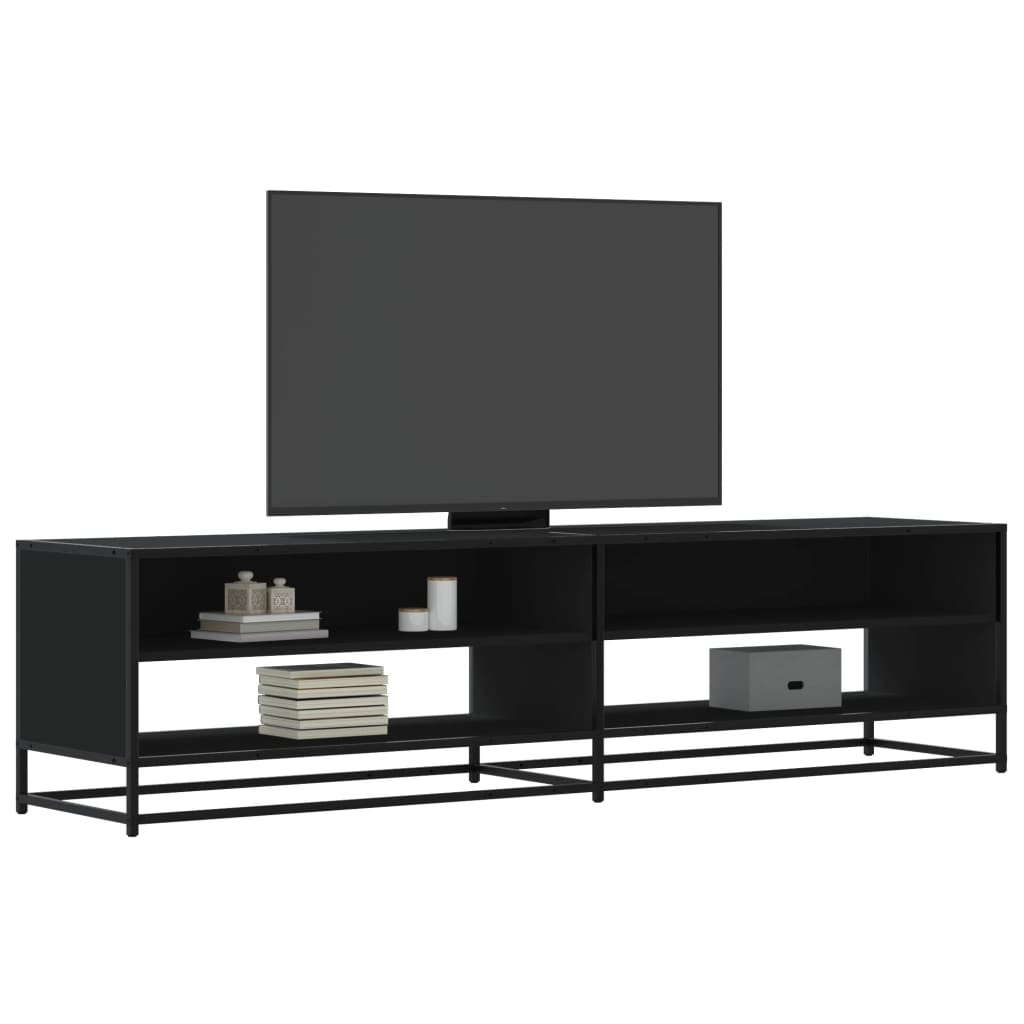 VXL8721102923067 m en hd 1 Comodă TV, negru, 180,5x40x46 cm, lemn prelucrat Comodă TV, negru, 180,5x40x46 cm, lemn prelucrat
