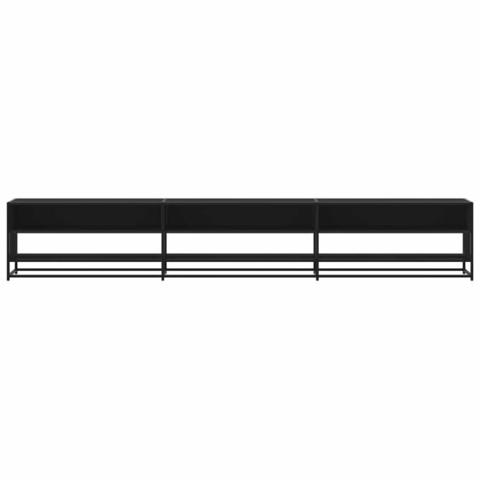 VXL8721102923166 g en hd 2 Comodă TV, negru, 270x40x46 cm, lemn prelucrat VXL8721102923166 g en hd 2