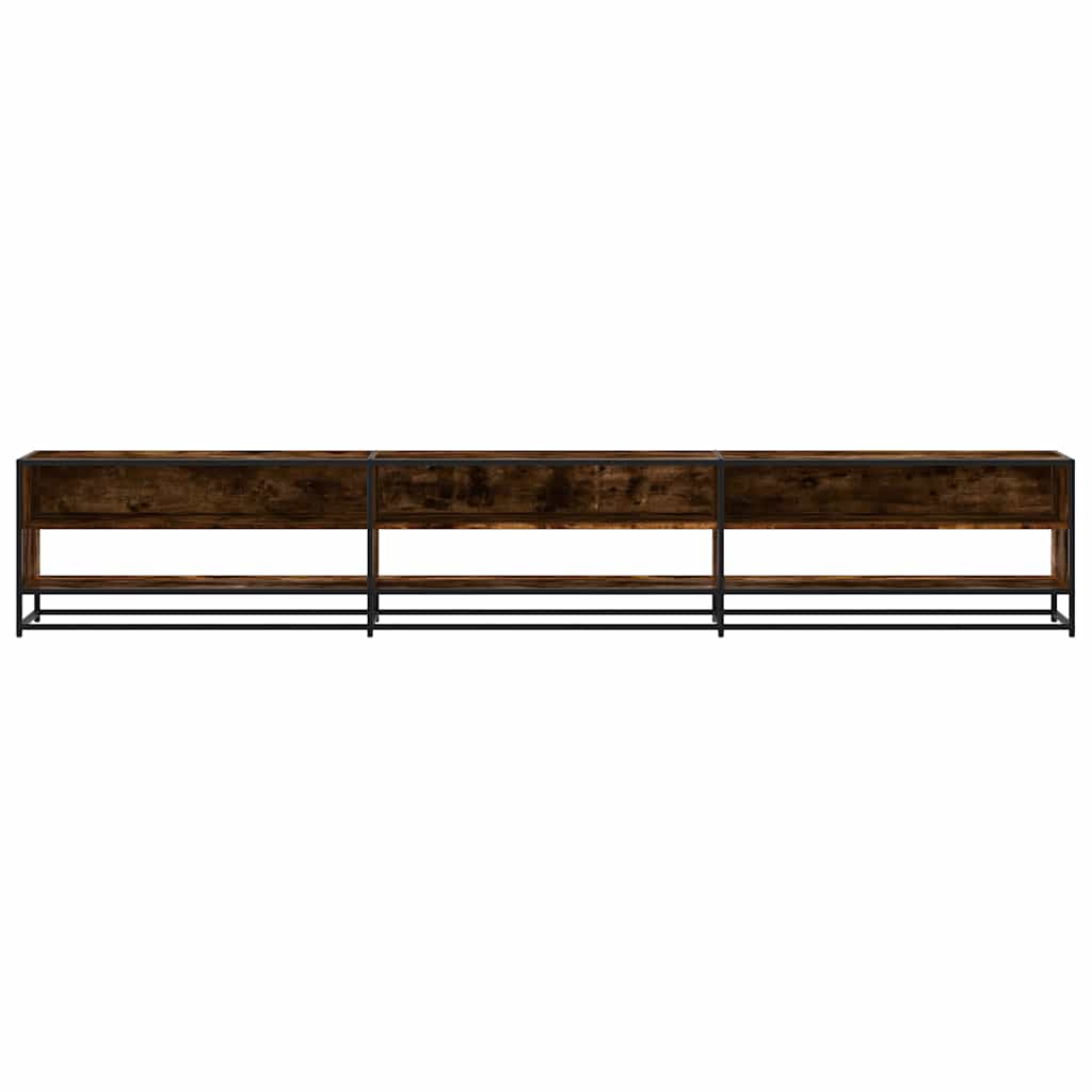 VXL8721102923180 g en hd 2 Comodă TV, stejar fumuriu, 270x40x46 cm, lemn prelucrat Comodă TV, stejar fumuriu, 270x40x46 cm, lemn prelucrat - imagine 4
