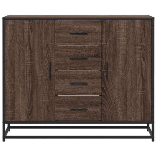 VXL8721102923357 g en hd 2 Dulap, stejar maro, 92x35x76 cm, lemn prelucrat VXL8721102923357 g en hd 2