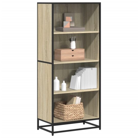 Bibliotecă, stejar sonoma, 60x35x139 cm, lemn prelucrat