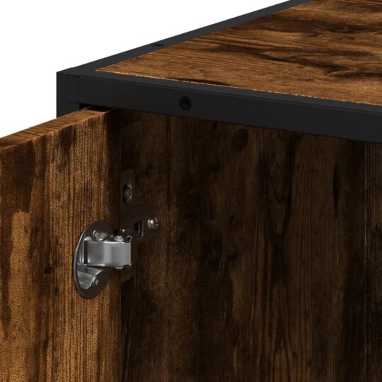 VXL8721102923883 g en hd 8 Dulap baie stejar fumuriu 35x37,5x188,5 cm lemn prelucrat/metal VXL8721102923883 g en hd 8