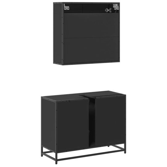 VXL8721102924316 g en hd 5 Set mobilier de baie, 2 piese, negru, lemn compozit VXL8721102924316 g en hd 5