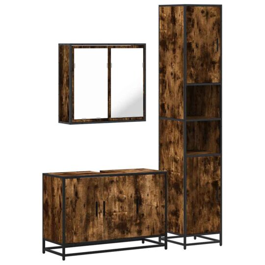VXL8721102925788 a en hd 1 Set mobilier de baie, 3 piese, stejar fumuriu, lemn prelucrat VXL8721102925788 a en hd 1