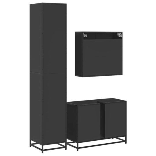 VXL8721102926266 g en hd 5 Set mobilier de baie, 3 piese, negru, lemn compozit VXL8721102926266 g en hd 5