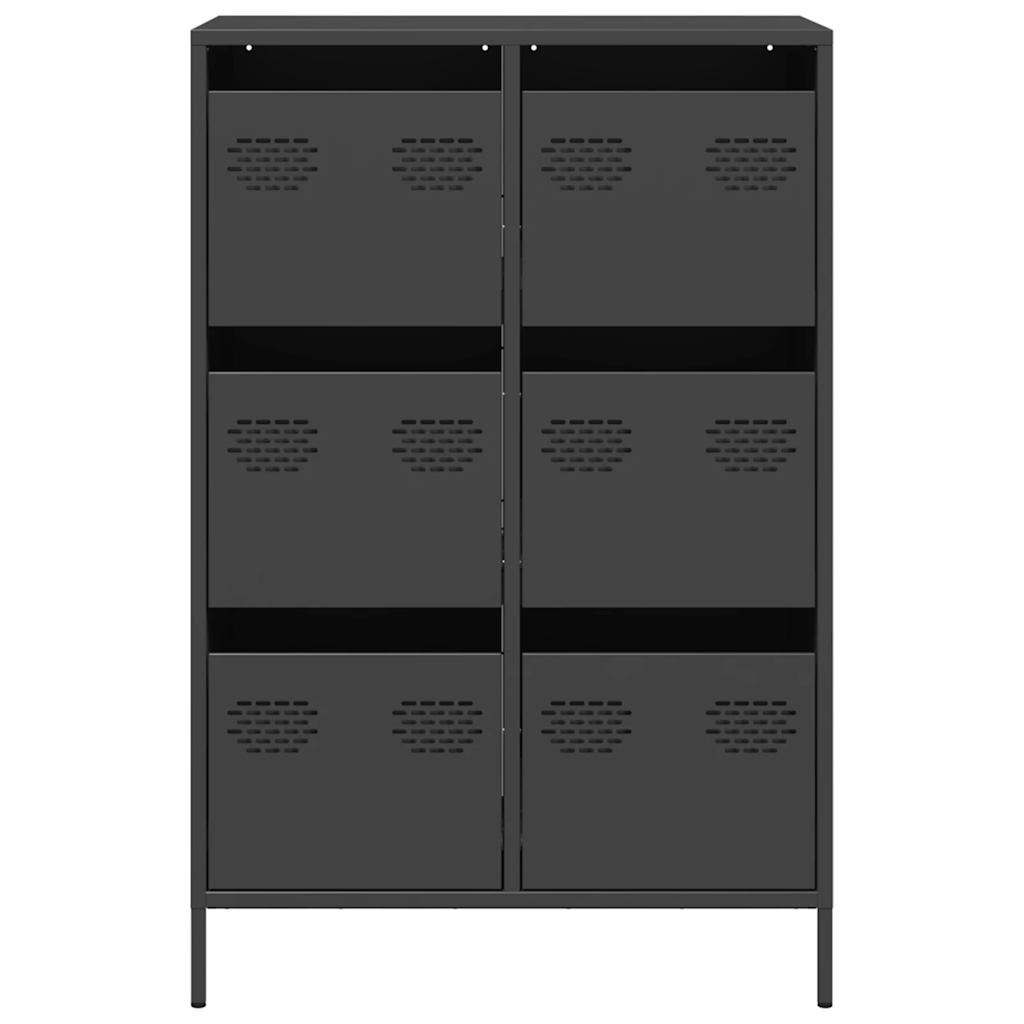 VXL8721102929779 g en hd 3 Dulap înalt, negru, 68x39x101,5 cm, oțel Dulap înalt, negru, 68x39x101,5 cm, oțel - imagine 5
