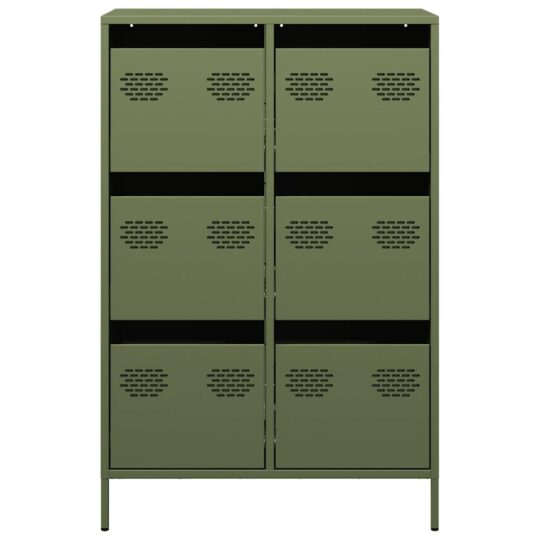 VXL8721102929816 g en hd 3 Dulap înalt, verde măsliniu, 68x39x101,5 cm, oțel VXL8721102929816 g en hd 3