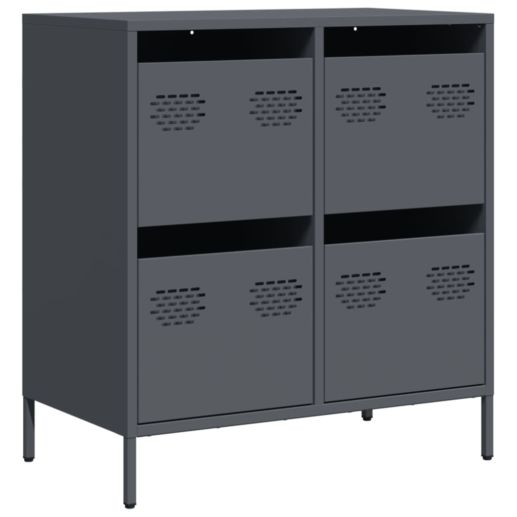 VXL8721102930157 a en hd 1 Dulap, antracit, 68x39x73,5 cm, oțel laminat la rece Dulap, antracit, 68x39x73,5 cm, oțel laminat la rece - imagine 2
