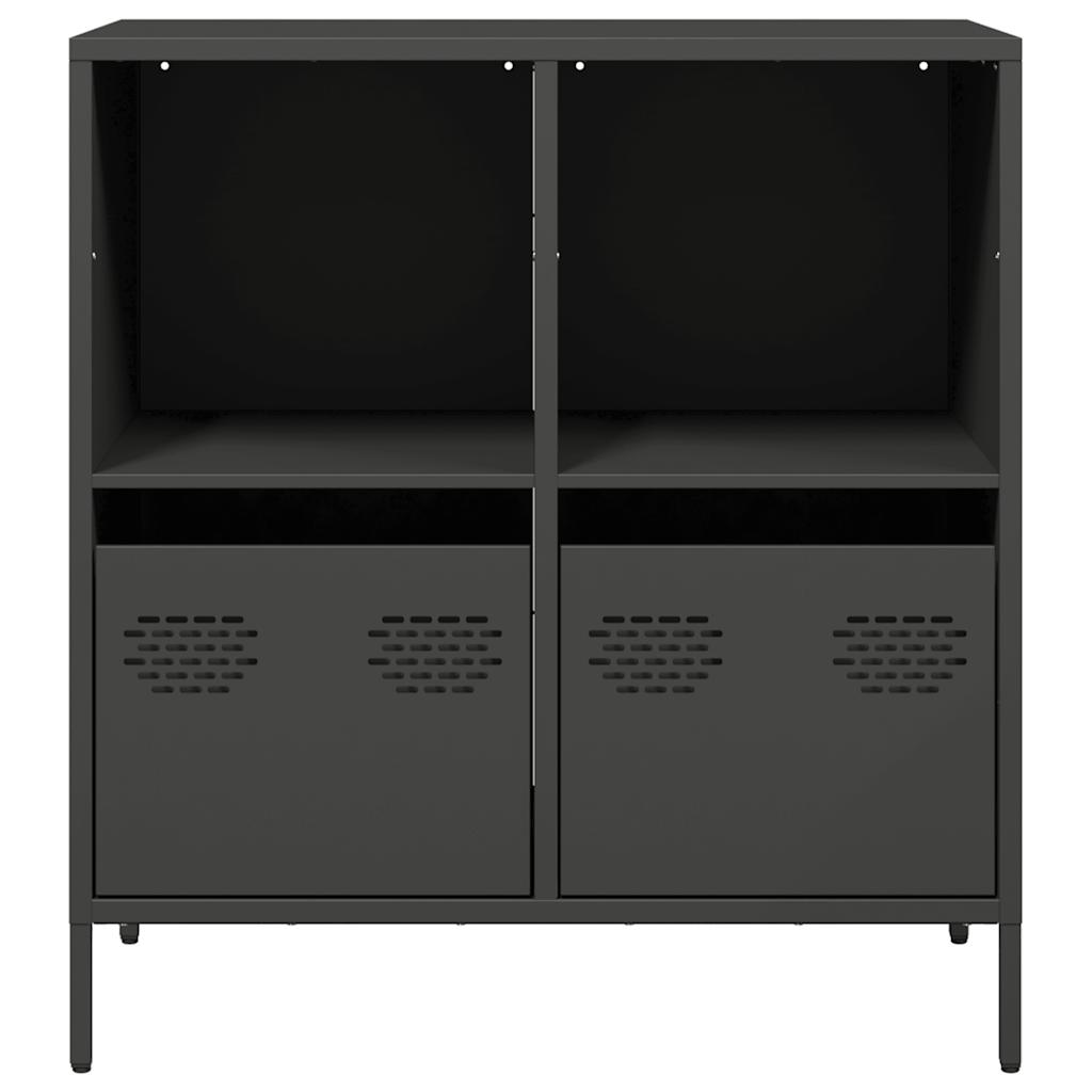 VXL8721102931154 g en hd 2 Dulap, negru, 68x39x73,5 cm, oțel laminat la rece Dulap, negru, 68x39x73,5 cm, oțel laminat la rece - imagine 4