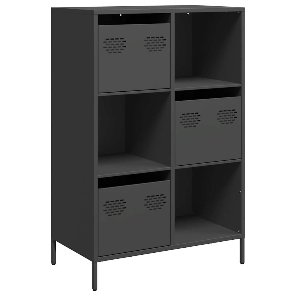VXL8721102931635 a en hd 1 Dulap înalt, negru, 68x39x103,5 cm, oțel Dulap înalt, negru, 68x39x103,5 cm, oțel - imagine 2