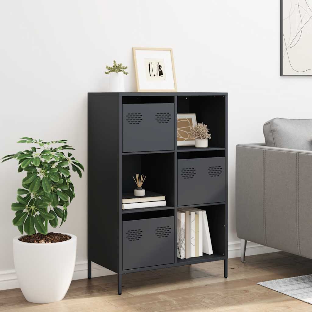 VXL8721102931659 g en hd 1 Dulap înalt, antracit, 68x39x103,5 cm, oțel Dulap înalt, antracit, 68x39x103,5 cm, oțel - imagine 3