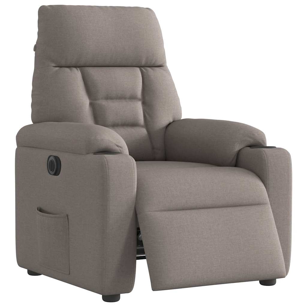 VXL8721102960017 g en hd 2 Fotoliu rabatabil electric, gri taupe, material textil Fotoliu rabatabil electric, gri taupe, material textil - imagine 3