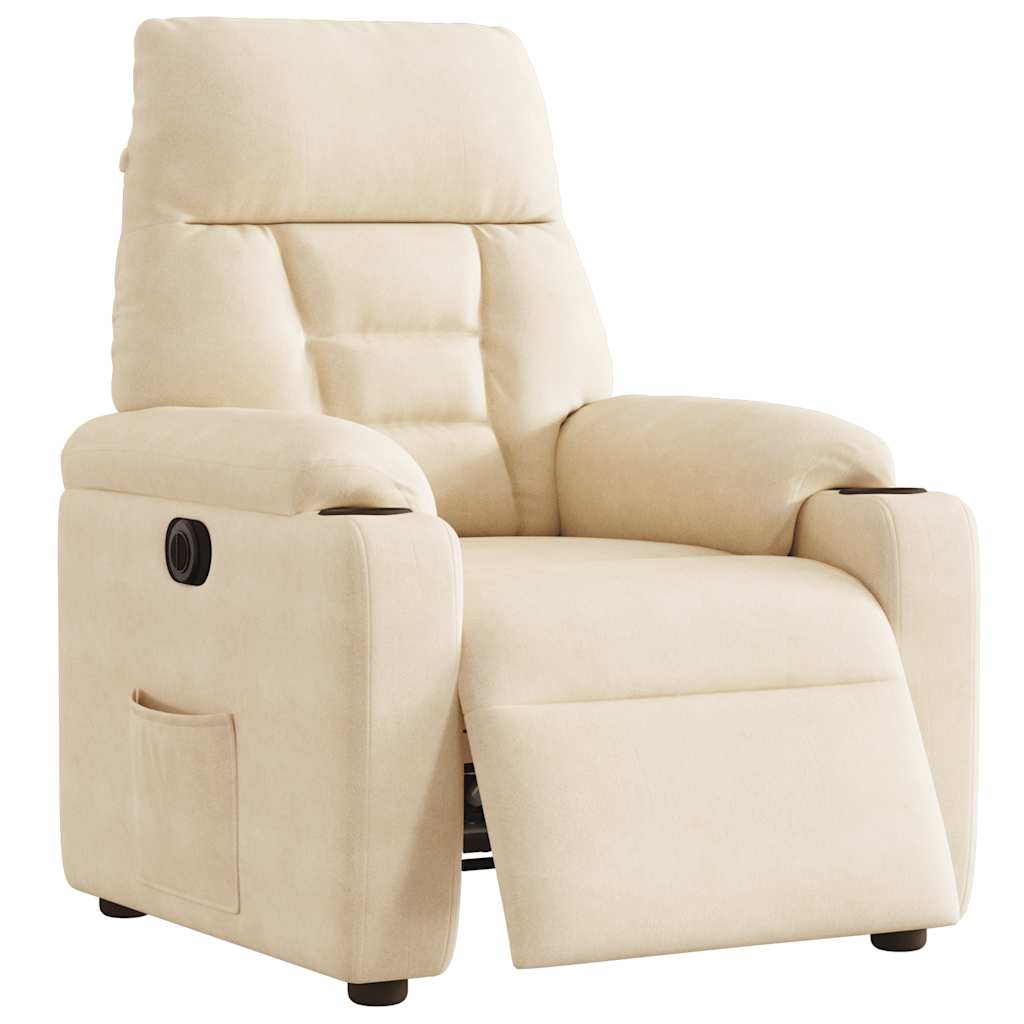 VXL8721102960604 g en hd 2 Fotoliu rabatabil electric, bej, microfibră Fotoliu rabatabil electric, bej, microfibră - imagine 3