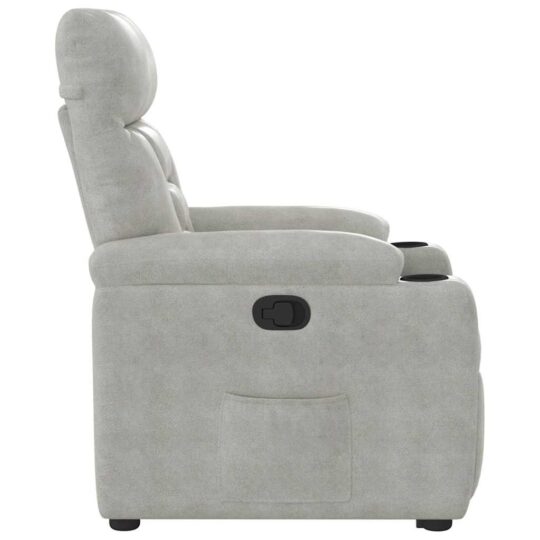 VXL8721102960703 g en hd 6 Fotoliu rabatabil cu ridicare, gri deschis, microfibră VXL8721102960703 g en hd 6