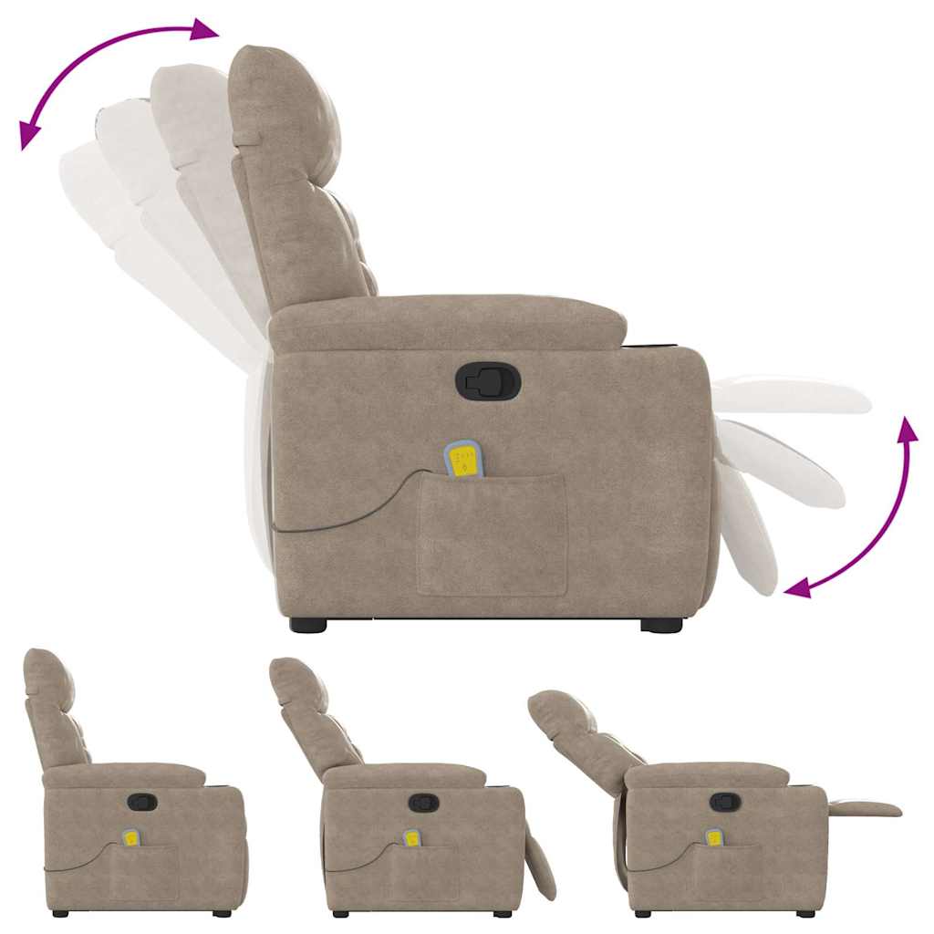 VXL8721102960765 g en hd 7 Fotoliu de masaj rabatabil cu ridicare, gri taupe, microfibră Fotoliu de masaj rabatabil cu ridicare, gri taupe, microfibră - imagine 8