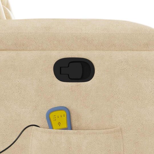 VXL8721102960802 g en hd 10 Fotoliu de masaj rabatabil cu ridicare, crem, microfibră VXL8721102960802 g en hd 10