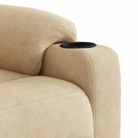 VXL8721102960802 g en hd 11 Fotoliu de masaj rabatabil cu ridicare, crem, microfibră VXL8721102960802 g en hd 11