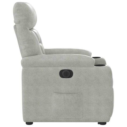 VXL8721102960840 g en hd 5 Fotoliu rabatabil electric cu ridicare, gri deschis, microfibră VXL8721102960840 g en hd 5