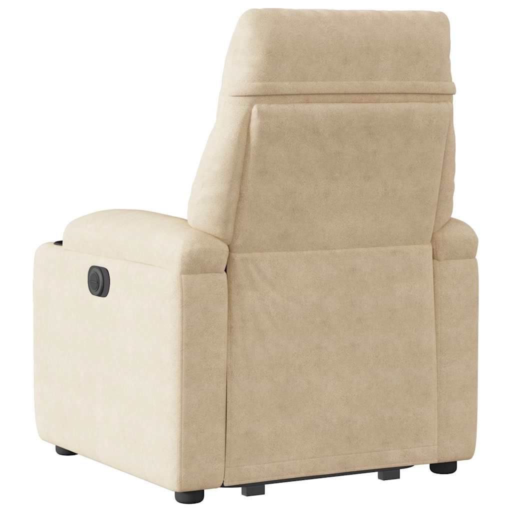 VXL8721102960871 g en hd 6 Fotoliu rabatabil electric cu ridicare, crem, microfibră Fotoliu rabatabil electric cu ridicare, crem, microfibră - imagine 7