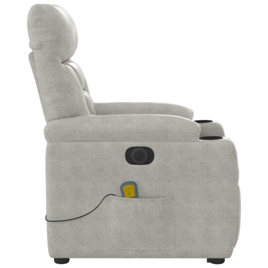 VXL8721102960918 g en hd 5 Fotoliu de masaj rabatabil electric cu ridicare gri, microfibră VXL8721102960918 g en hd 5