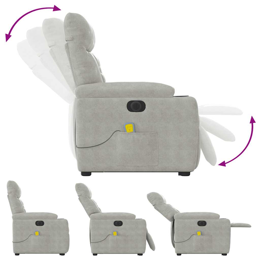VXL8721102960918 g en hd 9 Fotoliu de masaj rabatabil electric cu ridicare gri, microfibră Fotoliu de masaj rabatabil electric cu ridicare gri, microfibră - imagine 10