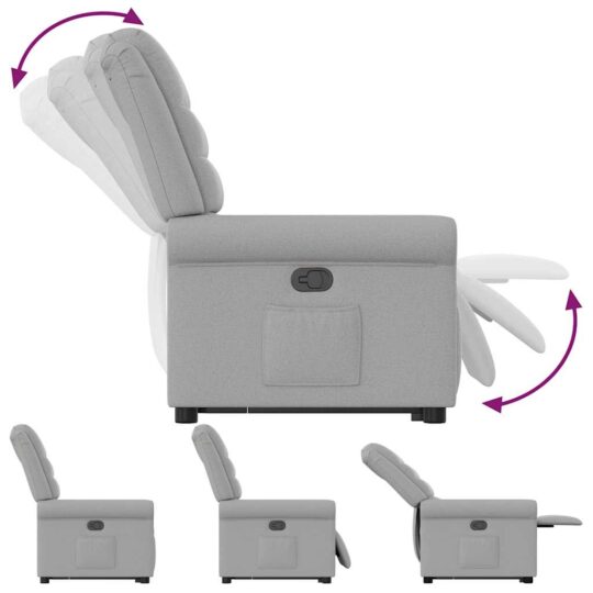 VXL8721102963056 g en hd 7 Scaun înclinabil vertical din țesătură gri nor VXL8721102963056 g en hd 7