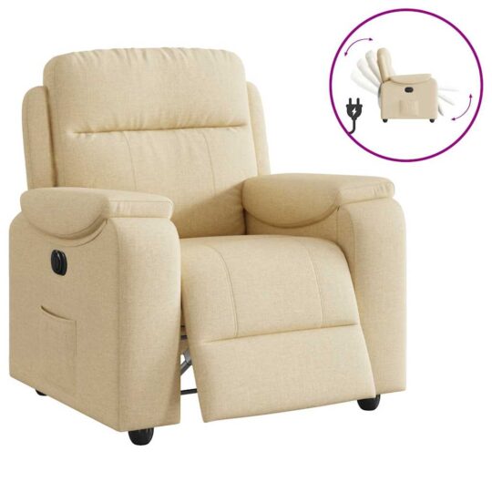 VXL8721102964169 g en hd 8 Fotoliu rabatabil electric, crem, material textil VXL8721102964169 g en hd 8