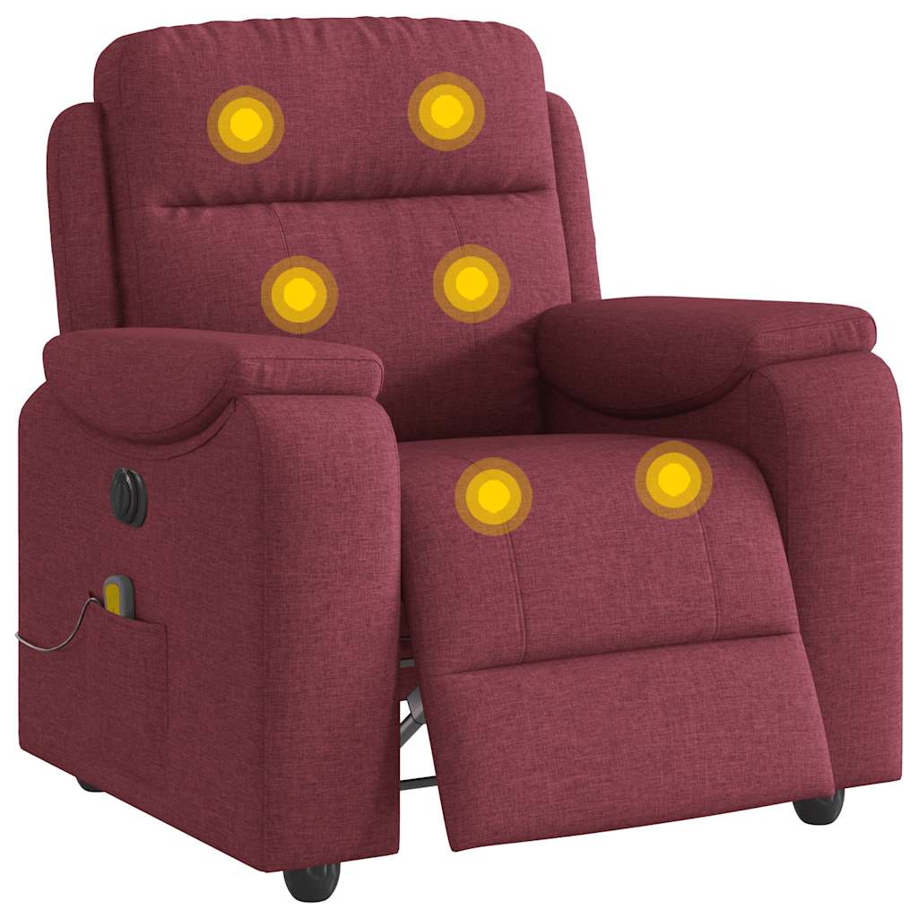 VXL8721102964213 a en hd 1 Fotoliu electric de masaj rabatabil, roșu vin, textil Fotoliu electric de masaj rabatabil, roșu vin, textil