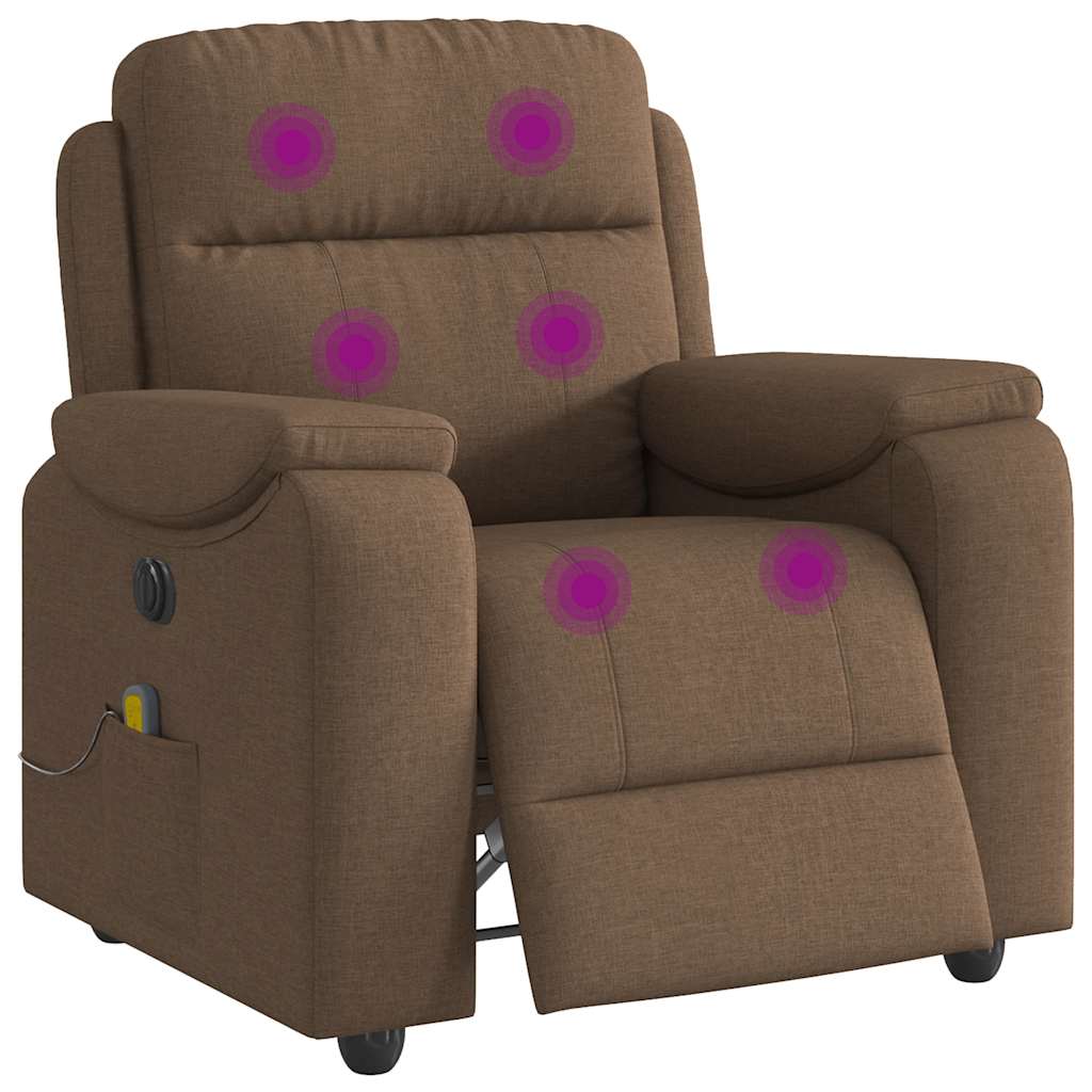 VXL8721102964220 a en hd 1 Fotoliu electric de masaj rabatabil, maro, textil Fotoliu electric de masaj rabatabil, maro, textil
