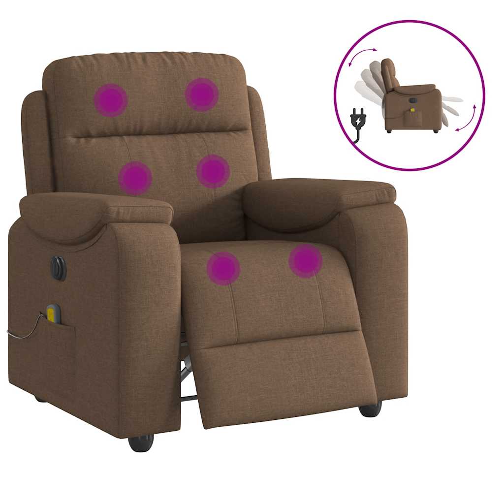 VXL8721102964220 g en hd 8 Fotoliu electric de masaj rabatabil, maro, textil Fotoliu electric de masaj rabatabil, maro, textil - imagine 9