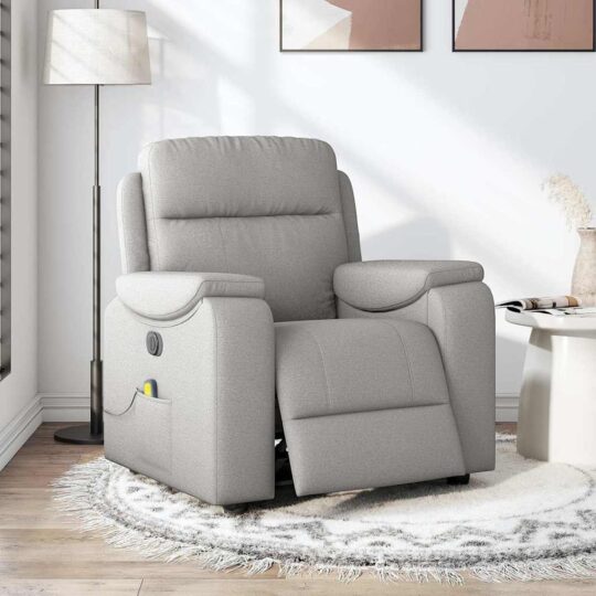 VXL8721102964275 g en hd 1 Scaun reclinabil electric pentru masaj Cloud Grey Fabric VXL8721102964275 g en hd 1