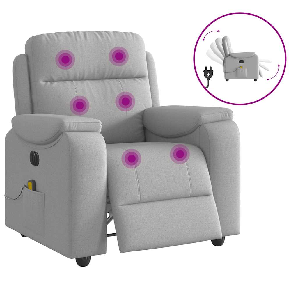 VXL8721102964275 g en hd 8 Scaun reclinabil electric pentru masaj Cloud Grey Fabric Scaun reclinabil electric pentru masaj Cloud Grey Fabric - imagine 9