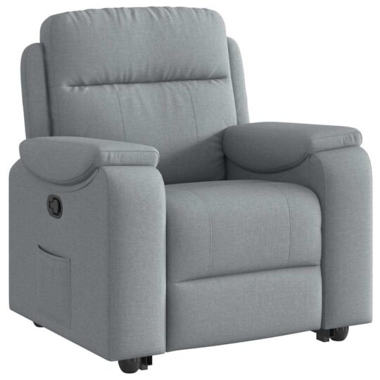 VXL8721102964282 g en hd 2 Fotoliu rabatabil cu ridicare, gri deschis, material textil VXL8721102964282 g en hd 2