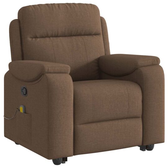 VXL8721102964428 g en hd 2 Fotoliu de masaj rabatabil cu ridicare, maro, textil VXL8721102964428 g en hd 2