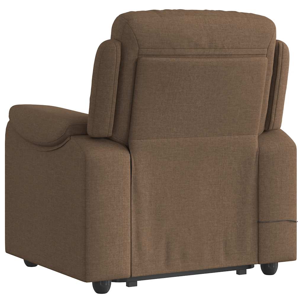 VXL8721102964428 g en hd 5 Fotoliu de masaj rabatabil cu ridicare, maro, textil Fotoliu de masaj rabatabil cu ridicare, maro, textil - imagine 6