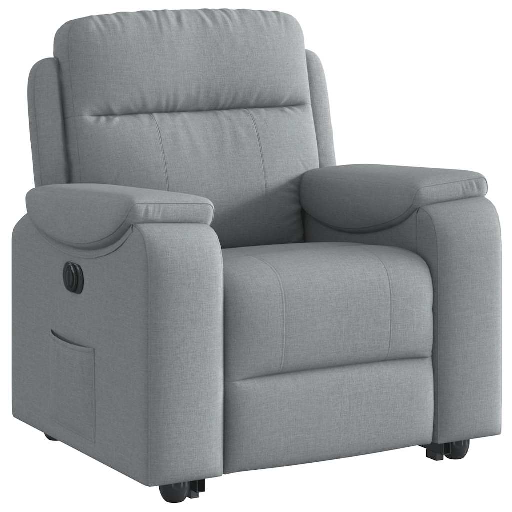 VXL8721102964480 g en hd 2 Fotoliu electric rabatabil cu ridicare, gri deschis, textil Fotoliu electric rabatabil cu ridicare, gri deschis, textil - imagine 3