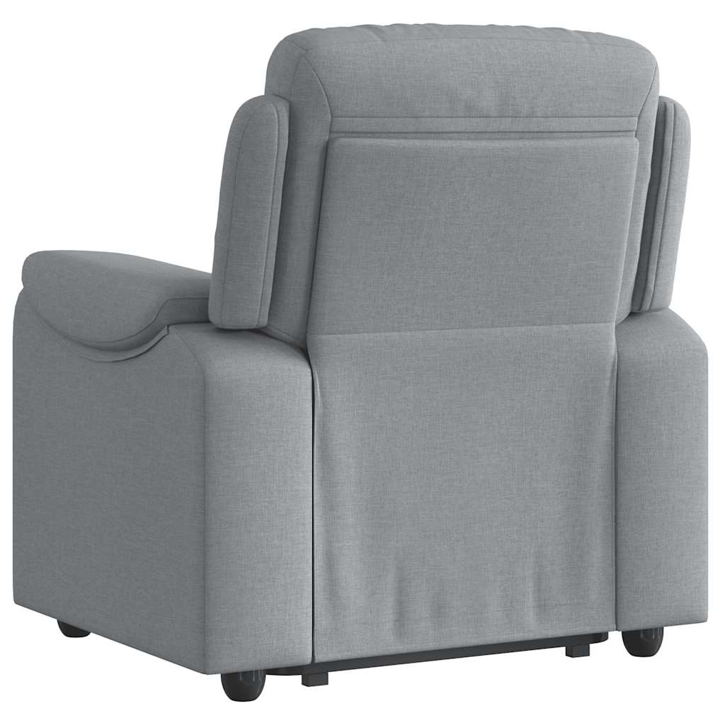 VXL8721102964480 g en hd 5 Fotoliu electric rabatabil cu ridicare, gri deschis, textil Fotoliu electric rabatabil cu ridicare, gri deschis, textil - imagine 6