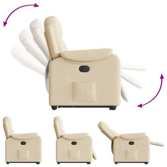 VXL8721102964565 g en hd 6 Fotoliu electric rabatabil cu ridicare, crem, textil VXL8721102964565 g en hd 6